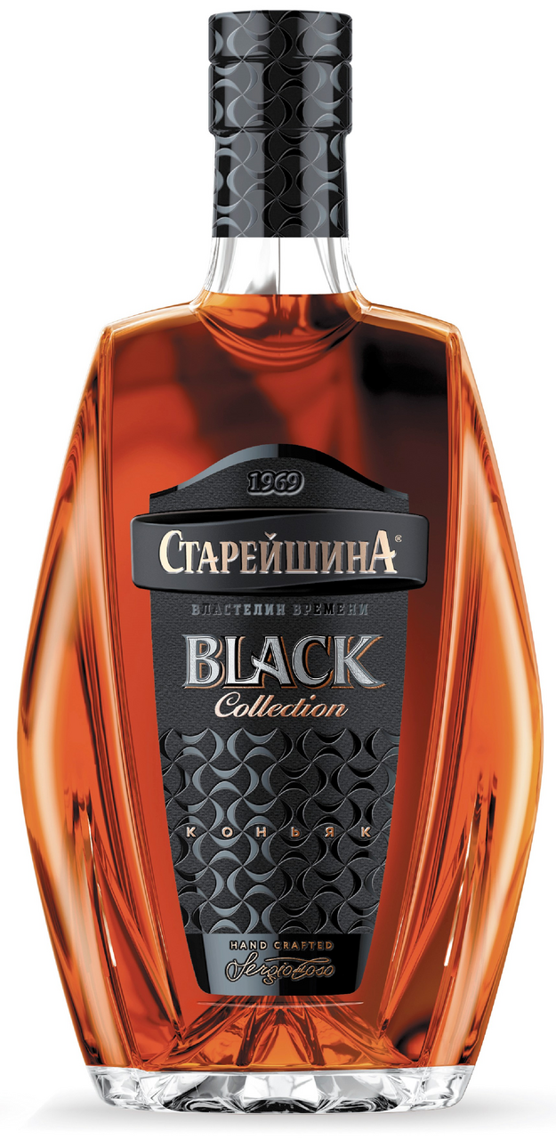 Коньяк Старейшина Black Edition 3 года, 0.5л