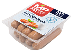 Сосиски Мясницкий ряд Молочные вареные охлажденные, 420г