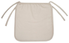 Сидушка 23rd Avenue Herringbone с завязками кремовая, 38 x 38см