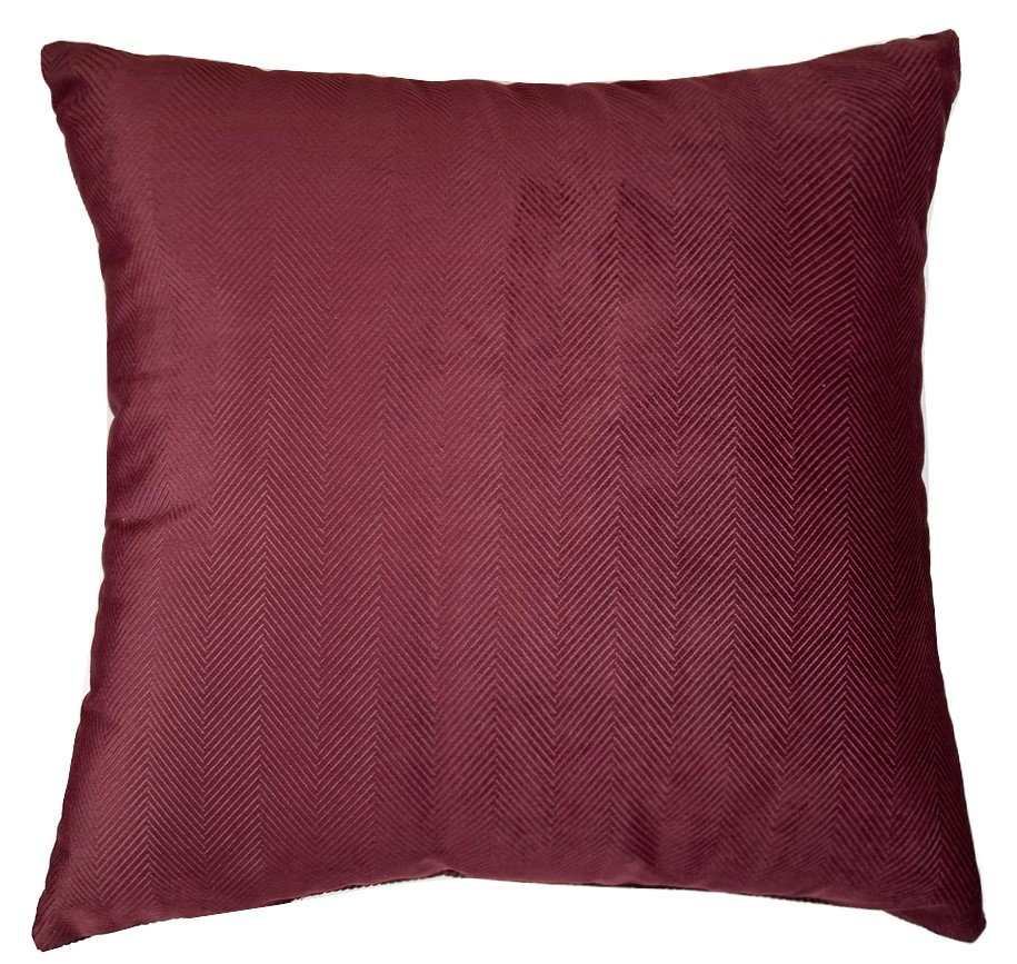 Подушка декоративная 23rd Avenue Herringbone ягодная, 45 x 45см