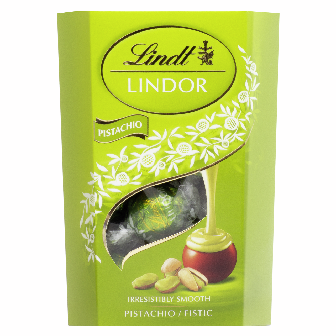 Конфеты Lindt Lindor молочный шоколад и фисташковая начинка, 200г