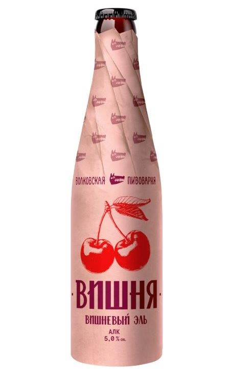 Напиток пивной Волковская пивоварня вишневый эль, 0.45л