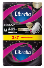 Прокладки Libretta Макси ночная защита, 14шт
