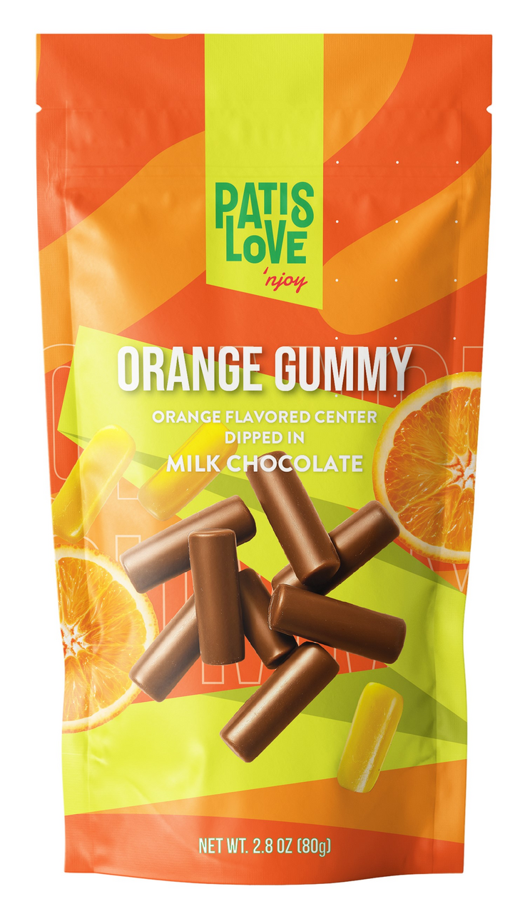 Конфеты желейные Patislove апельсиновые в молочном шоколаде, 80г
