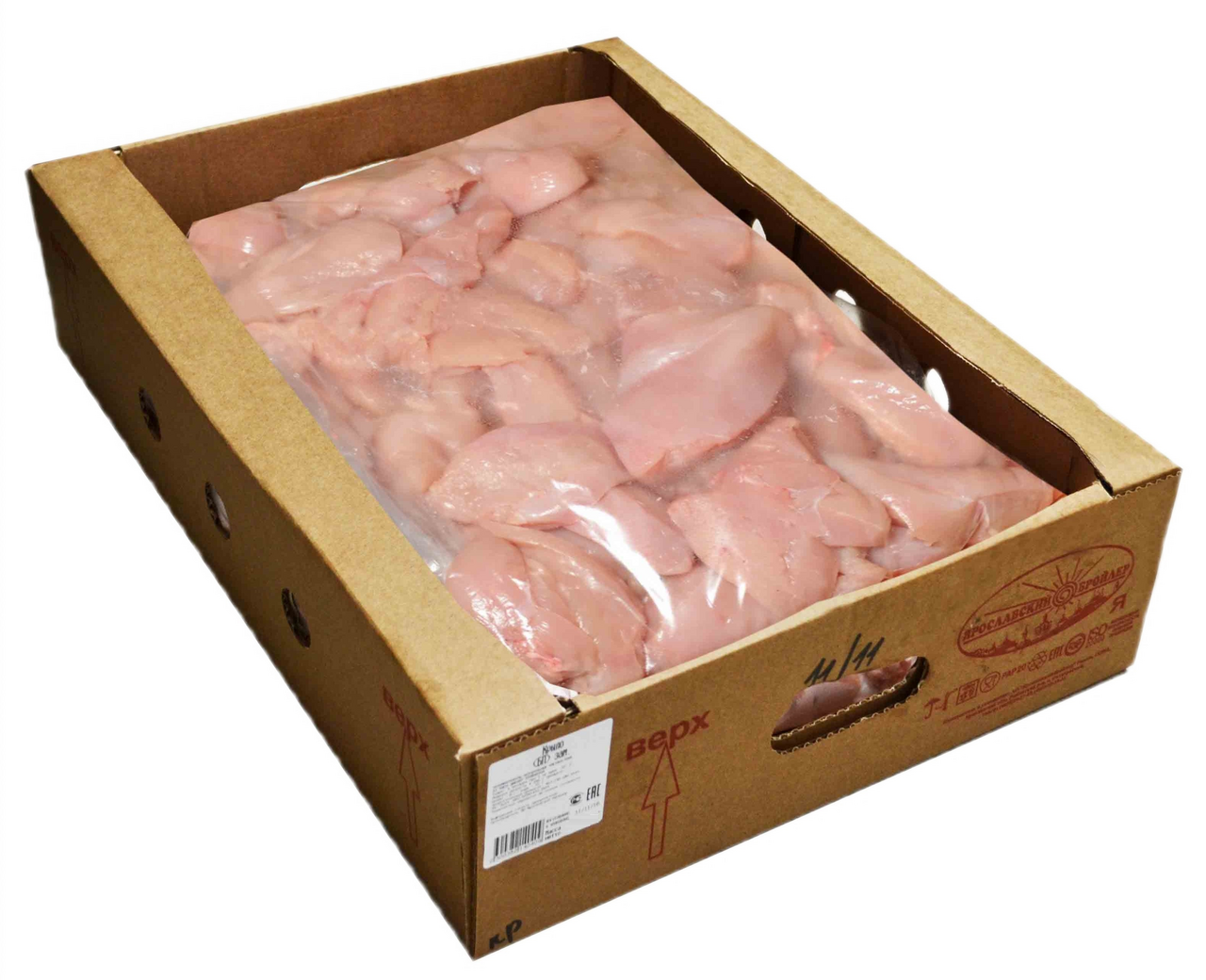 Филе грудки цыпленка-бройлера Ярославский бройлер охлажденное, ~14кг