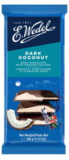 Шоколад E.Wedel темный с кокосовой начинкой, 100г