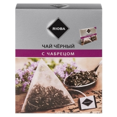 RIOBA Чай черный с чабрецом (2г х 20шт), 40г