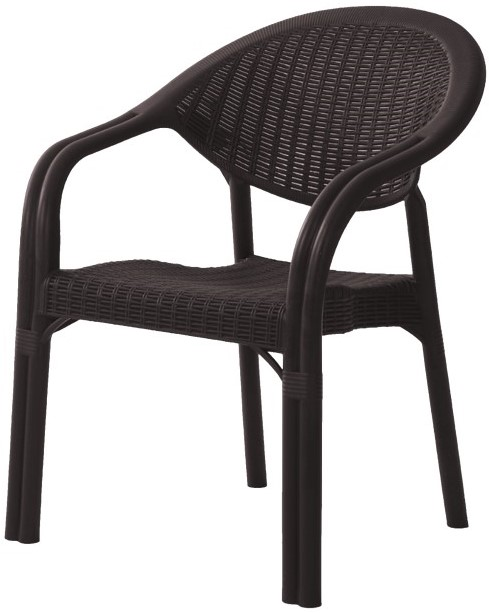 Кресло Heniver Vivere коричневое, 63 x 63 x 81см