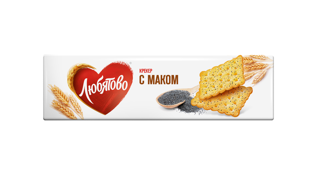 Крекер ЛЮБЯТОВО с маком, 155г купить с доставкой на дом, цены в ...