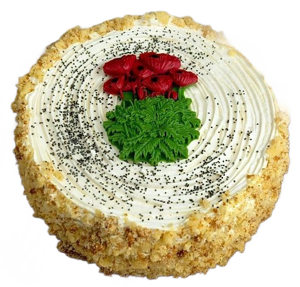 Торт Бисквитный двор Маковка, 850г