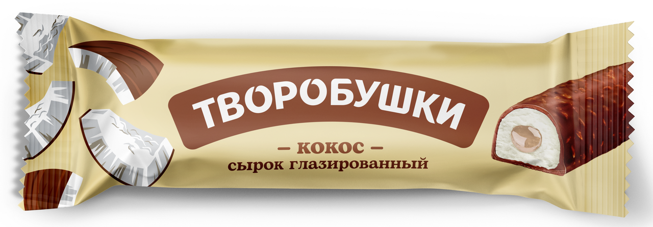 Сырок глазированный Творобушки кокос 20%, 40г