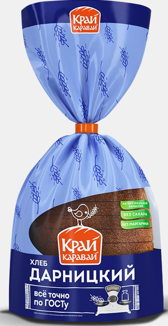 Хлеб Край Каравай Дарницкий нарезанный, 400г