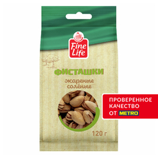 Fine Life Фисташки жареные соленые, 120г