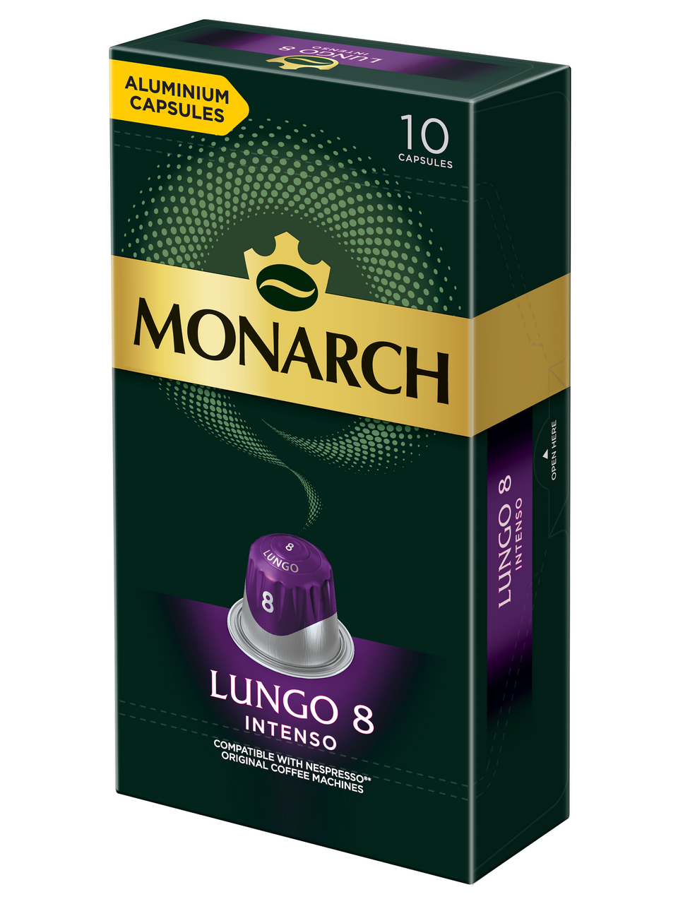 Изображение товара Кофе Monarch Lungo Intenso в капсулах Nespresso 5.2г x 10шт