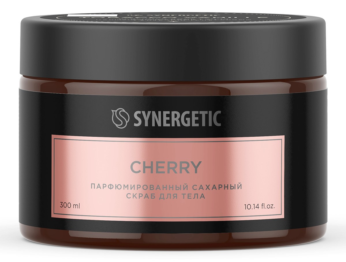 Скраб для тела Synergetic парфюмированный вишня, 300мл
