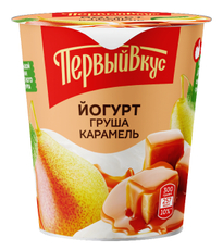 Йогурт Первый вкус груша и карамель 2.5%, 300г