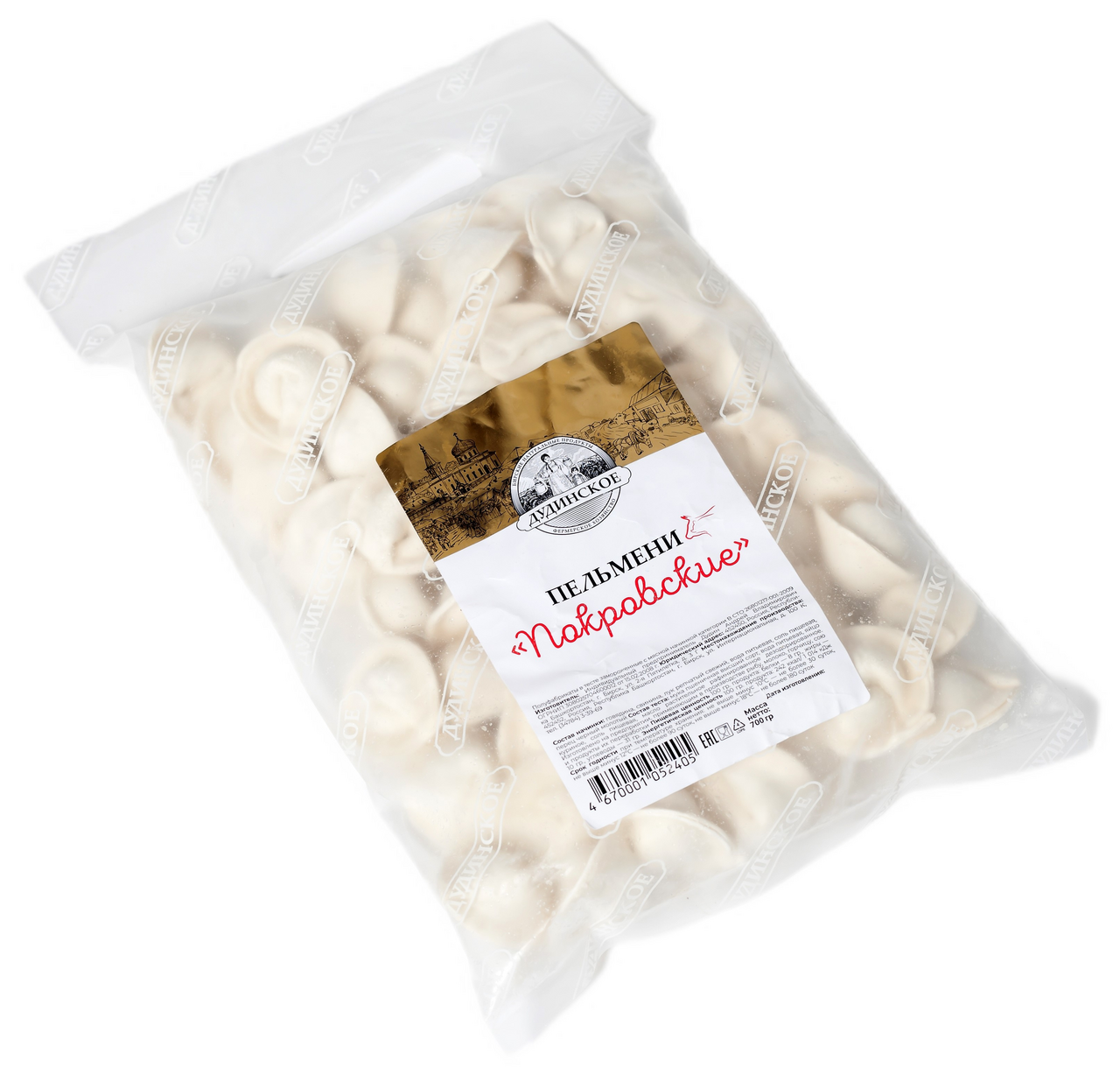Пельмени Дудинские продукты Покровские, 700г