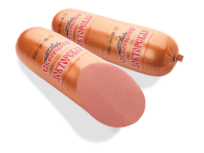 Колбаса Скворцово Докторская вареная, ~500г