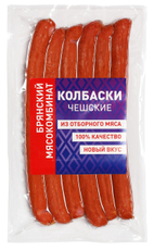 Колбаски Брянский мясокомбинат Чешские полукопченые, ~520г