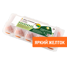 Яйцо куриное Чебаркульская птица С2, 10шт