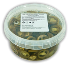 Перец халапеньо Добросот соленый острый резаный, 500г