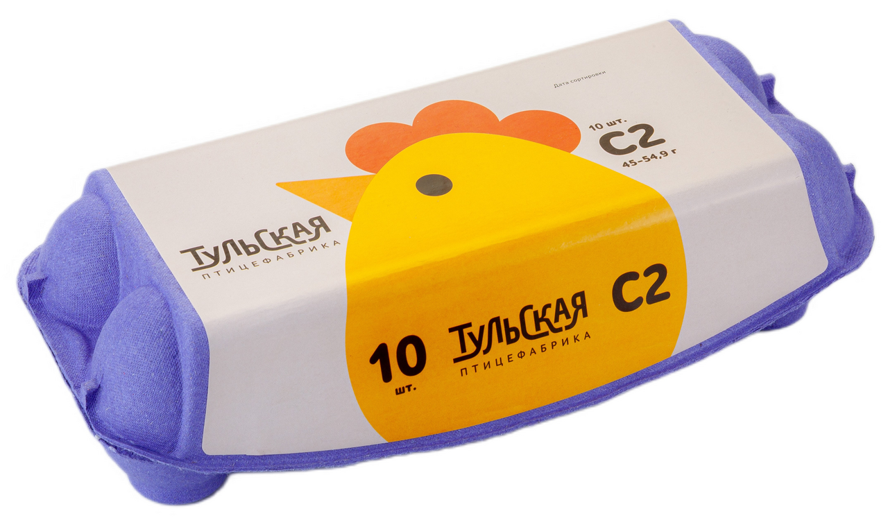 Яйцо куриное С2, 10шт