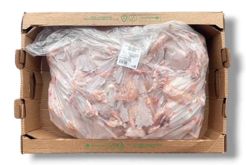Крыло цыпленка-бройлера Приосколье с кожей замороженное, 13кг