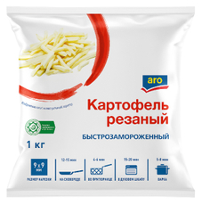 aro Картофель резаный замороженный, 1кг