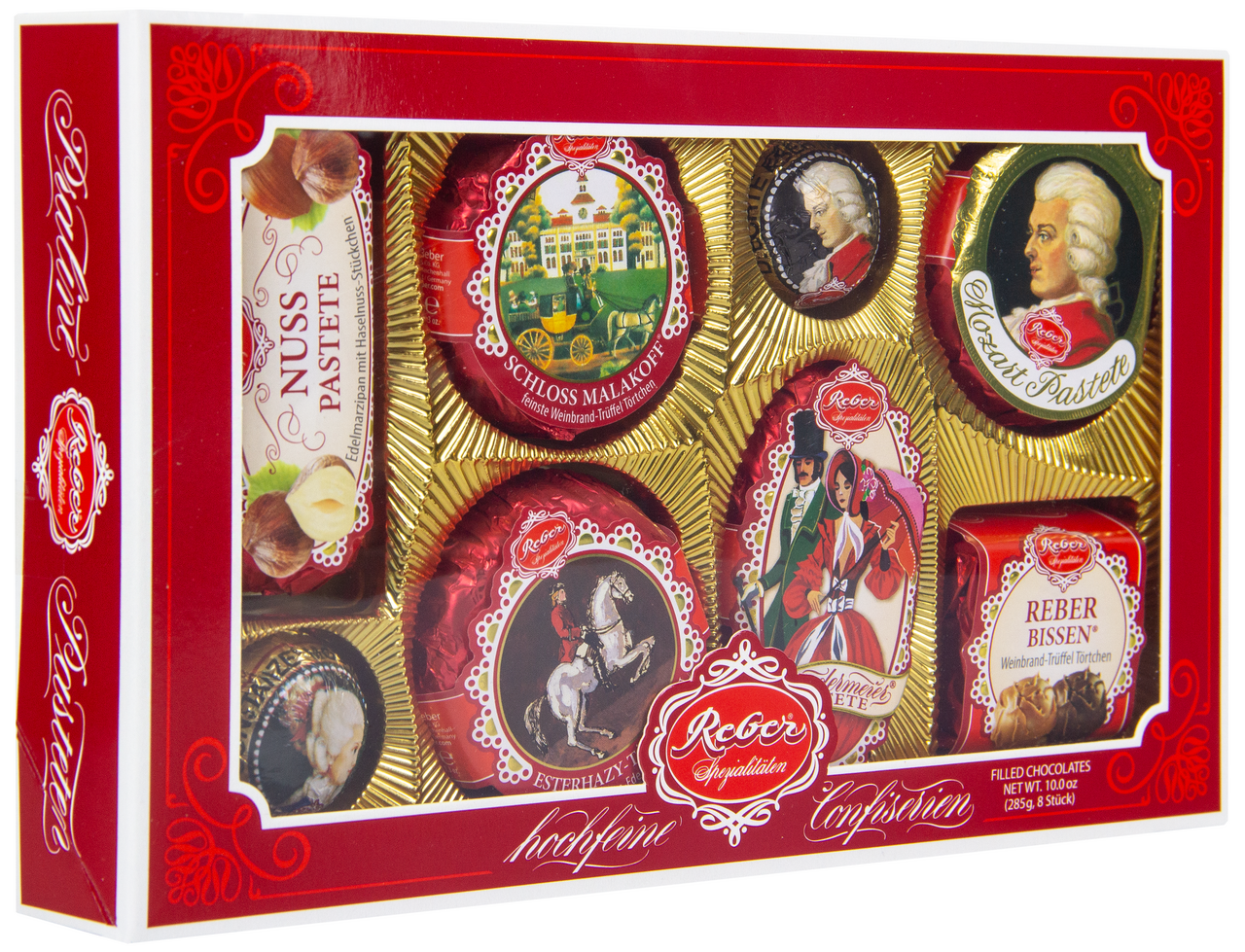 Конфеты Reber шоколадные ассорти, 285г