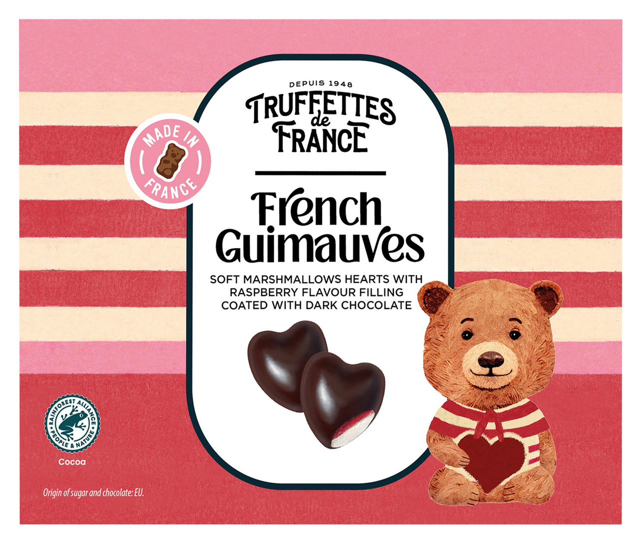 Зефир Chocmod Truffettes de France в шоколаде малина, 200г