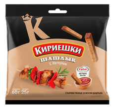 Сухарики Кириешки шашлык с кетчупом, 60г