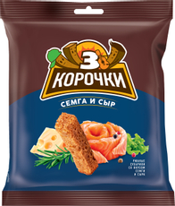 Сухарики 3 корочки семга и сыр, 40г
