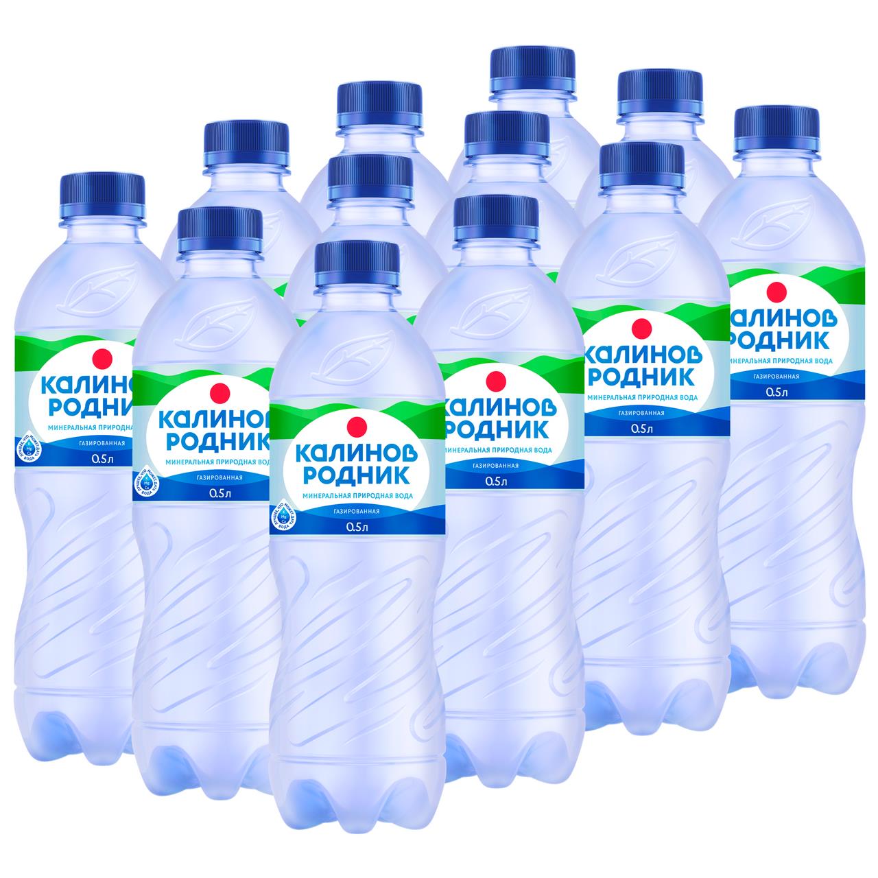 Вода КАЛИНОВ РОДНИК Газированная 0,5 л