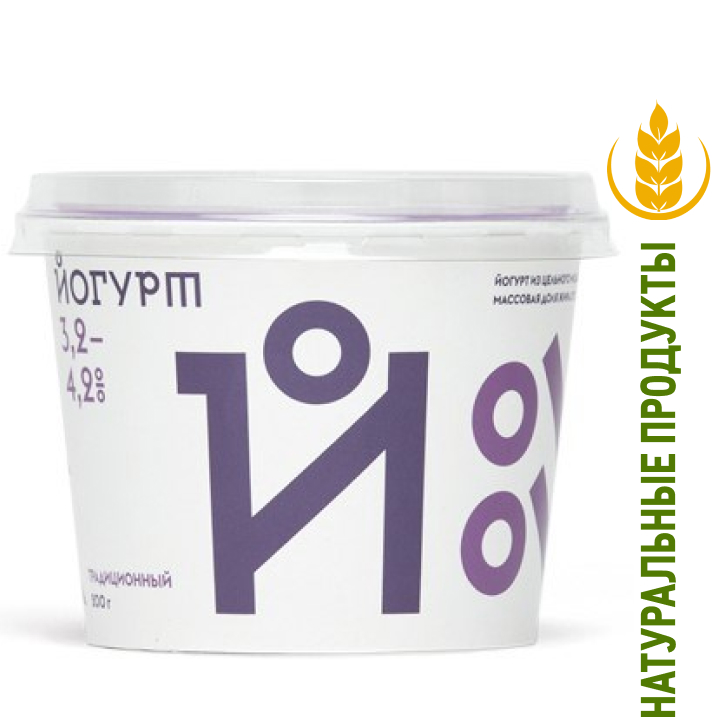 Йогурт Братья Чебурашкины традиционный 3.2-4.2%, 200г