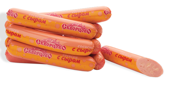 Сосиски Скворцово С сыром категория А, ~1кг