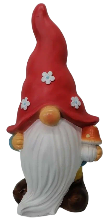 Фигурка Decobraz Гном с грибом большая, 48 x 25 x 21см