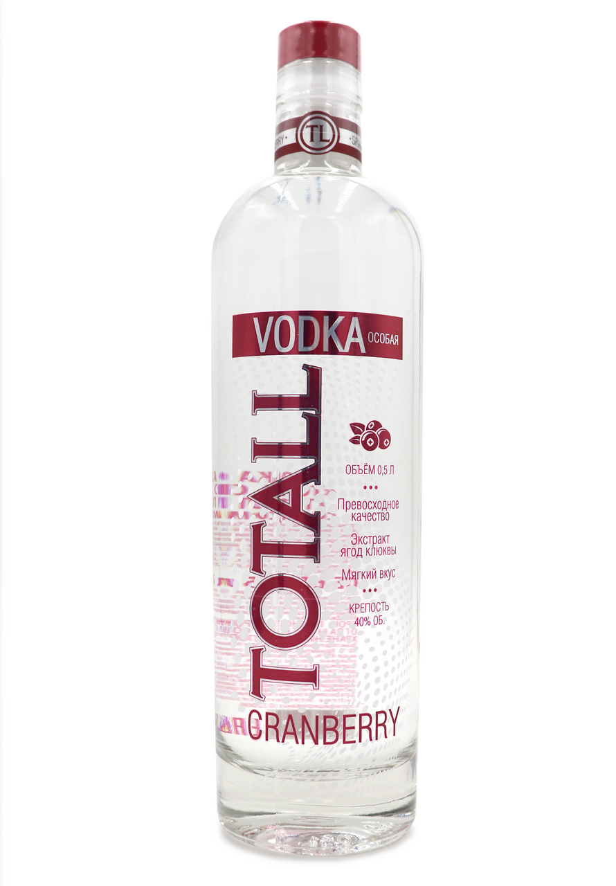 Водка Totall Cranberry, 0.5л