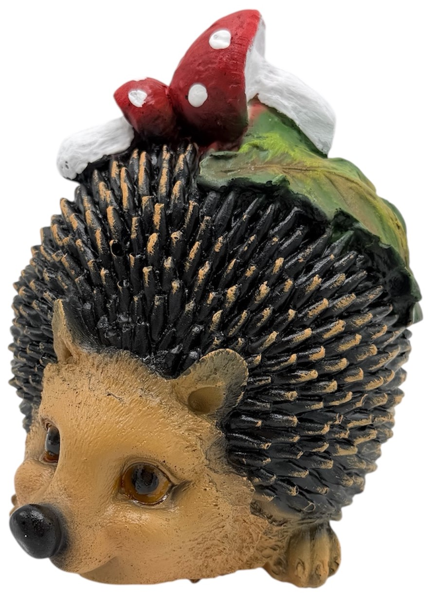 Фигурка Decobraz Еж с грибами, 23 х 23 х 14см