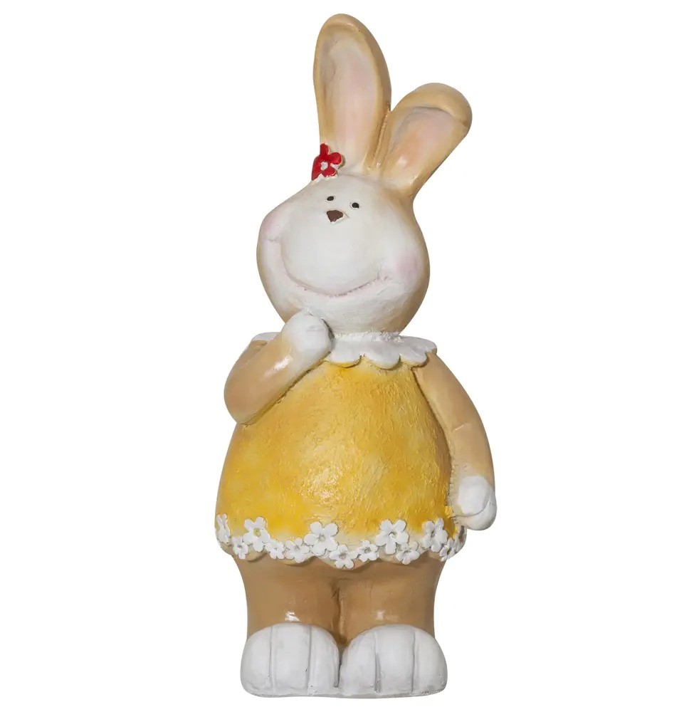 Фигурка Decobraz Заяц и девочка, 54 х 16 х 13см