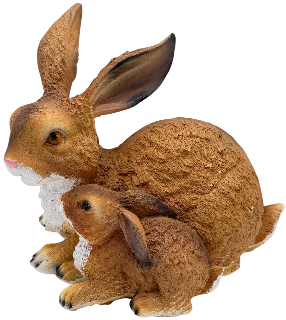 Фигурка Decobraz Зайчиха с зайчонком, 27 x 30 x 21см