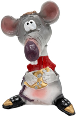 Фигурка Decobraz Мышь с сыром, 21 х 14 х 12см