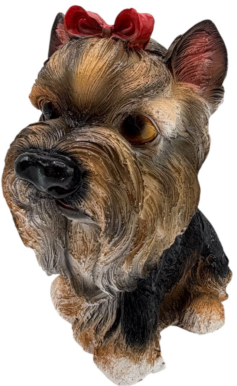 Фигурка Decobraz Собачка йорк с бантиком, 25 х 15 х 13см