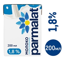 Молоко Parmalat стерилизованное 1.8%, 200мл
