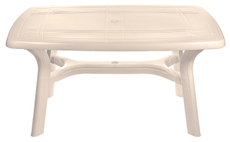 Стол прямоугольный премиум молочный, 140 x 85 x 73см