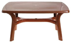 Стол прямоугольный премиум шоколадный, 140 x 85 x 73см