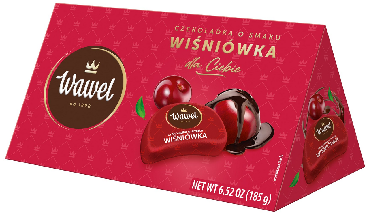 Конфеты Wawel шоколадные вишневый ликер, 180г