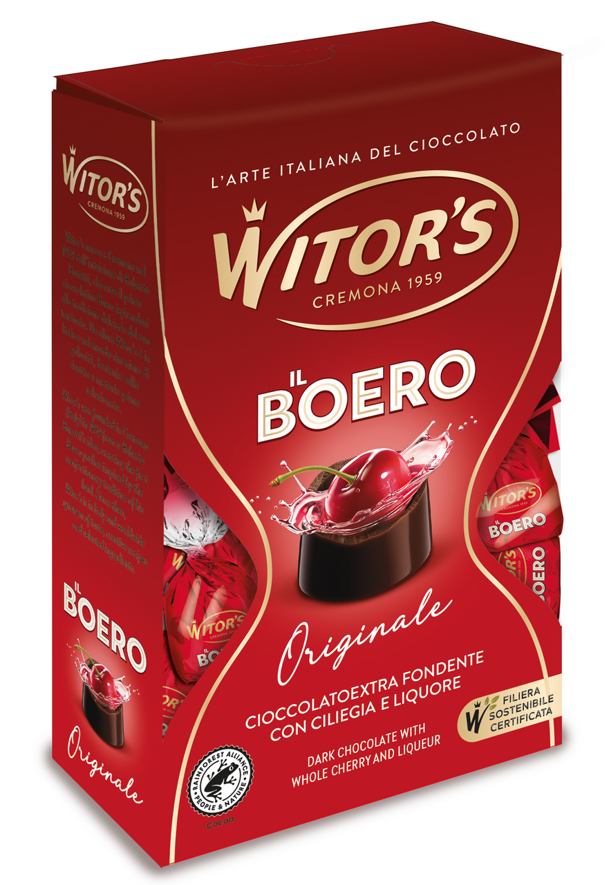 Конфеты Witor's Il Boreo шоколадные вишня и ликер, 145г
