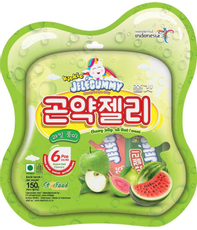 Желе Kiokio Jelegummy с арбузом, яблоком и гуавой, 150г