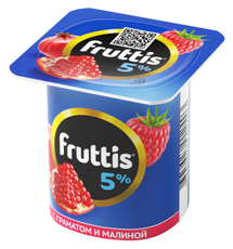 Продукт йогуртный Fruttis гранат и малина 5%, 115г