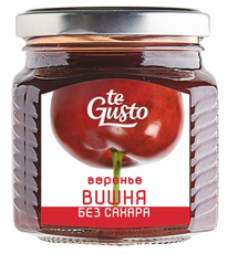 Варенье Te Gusto из вишни без сахара, 300г